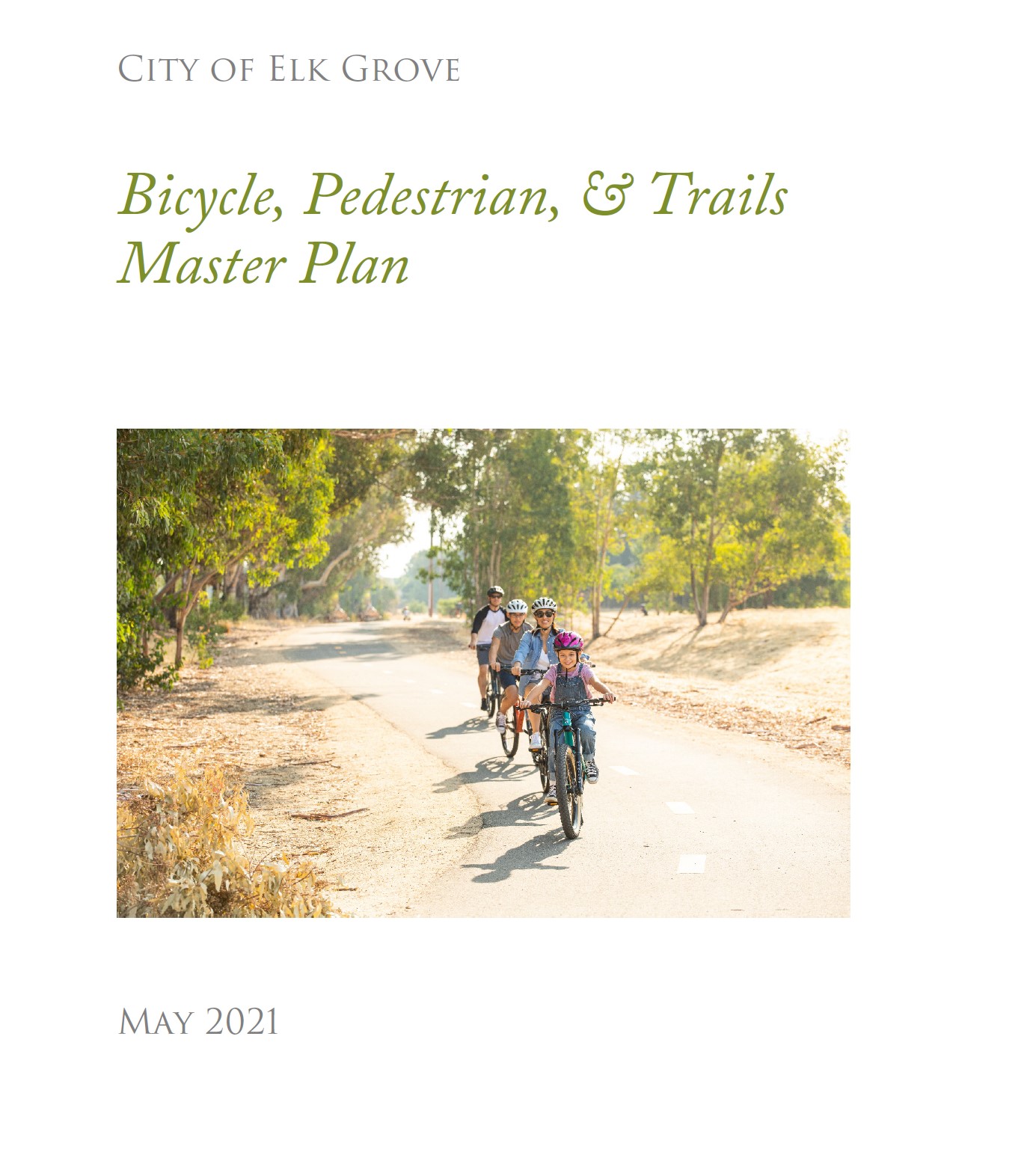 Bicycle, Pedestrian, and Trails Master Plan