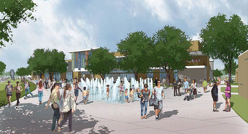 fountains in rendering